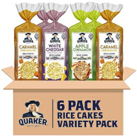 クエーカー大餅、グルテンフリー、3 フレーバー バラエティパック、6 個 Quaker Large Rice Cakes, Gluten Free, 3 Flavor Variety Pack, 6 Count