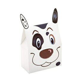 Pastry Tek ハッピー スポッテッド ドッグ キャンディーとギフトボックス - 4インチ x 2インチ x 5インチ - 100個入りボックス - レストラン用品 (RWA0606) Pastry Tek Happy Spotted Dog Candy and Gift Box - 4" x 2" x 5" - 100 c