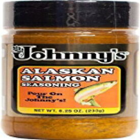 Johnny's アラスカン サーモン シーズニング ブレンド 8.25 オンス Johnny's Alaskan Salmon Seasoning Blend 8.25 oz