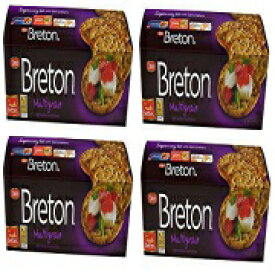 Dare Breton クラッカー、人工香料不使用のマルチグレイン パーティー スナック、1 回分あたり 8 グラムの全粒穀物 8.8 オンス (4 個パック) Dare Breton Crackers, Multigrain Party Snacks with no Artificial Flavors and 8 Grams of Whole