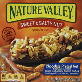 Nature Valley、グラノーラバー、スイート＆ソルティ、チョコレートプレッツェルナッツ、7.4オンスボックス（4個パック） Nature Valley, Granola Bars, Sweet & Salty, Chocolate Pretzel Nut , 7.4oz Box (Pack of 4)
