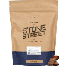 チョコレートヘーゼルナッツ、ストーンストリートチョコレートヘーゼルナッツ風味の挽いたコーヒー | 1ポンドバッグ | 焼きたて | ミディアムロースト | 100%コロンビア産アラビカ種グルメコーヒー CHOCOLATE HAZELNUT, Stone Street Chocolate Hazelnut