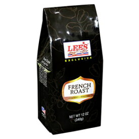 Lee's Coffee 限定全粒コーヒー、フレンチ ロースト、12 オンス Lee's Coffee Exclusive Whole Bean Coffee, French Roast, 12 Ounce