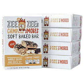 Zee Zees 全粒ソフトベイクドスナックバー、キャンプファイヤースモア、1.3 オンスバー、30 パック Zee Zees Whole Grain Soft Baked Snack Bars, Campfire S'mores, 1.3 oz Bars, 30 pack