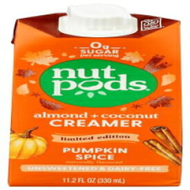 Nutpods, 乳製品不使用のパンプキンスパイスクリーマー、11.2 液量オンス Nutpods, Dairy Free Pumpkin Spice Creamer, 11.2 Fl Oz