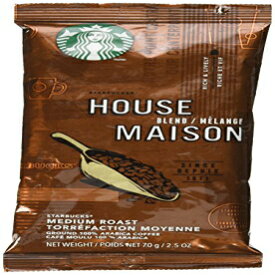 スターバックスSBK11018190プレミアムシングルポットポーションプレグラウンドハウスブレンドコーヒーパケット、ミディアム（18パック） Starbucks SBK11018190 Premium Single Pot Portions Preground House Blend Coffee Packets, Medium (Pack of 18)