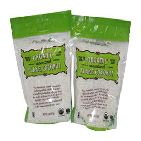 Trader Joe's オーガニック 無糖フレーク ココナッツ USDA オーガニック 8オンス バッグ (2個パック) Trader Joe's Organic Unsweetened Flake Coconut USDA Organic 8oz Bag (Pack of 2)