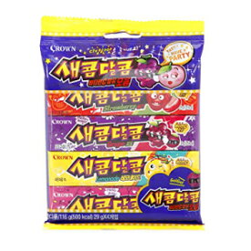 韓国甘酸っぱい味のもちもちキャンディー 116g (5 パック) Korean Sweet and Sour Assorted Flavored Chewy Candy 116g (5 Pack)