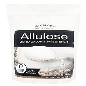 3 Pound (Pack of 1), Allulose Sweetener Natural Crystalline - Non-GMO, Keto Friendly, Gluten Free, Sugar Substitute with Clean Sweetness - Perfect for Baking and Beverages (3 Pound Bag)