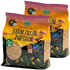 ウォバッシュ バレー ファームズ ポップコーン カーネル - ビッグ & イエロー - 6 ポンド - 2 パック Wabash Valley Farms Popcorn Kernels - Big & Yellow - 6 lb - 2 Pack
