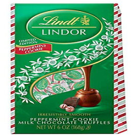 限定版 LINDOR ペパーミント クッキー ミルク チョコレート 6 オンス (1個入り) Limited Edition LINDOR Peppermint Cookie Milk Chocolate 6 Oz. (Pack of 1)