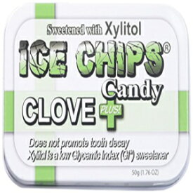 ICE CHIPS キャンディ 手作り ブリキ クローブ プラス キャンディ、1.76 オンス ICE CHIPS Candy Hand Crafted Tin Clove Plus Candy, 1.76 Ounce
