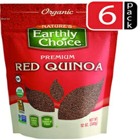 Nature's Earthly Choice オーガニック レッドキノア、6 x 12 オンス Nature's Earthly Choice Organic Red Quinoa, 6 x 12 Ounce