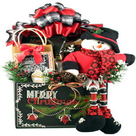 皆様にメリークリスマスを！- ホリデークッキーやクリスマスコーヒーなど、伝統的なクリスマスのお気に入りが詰まった気まぐれなホリデーギフトバスケット - 大 A Merry Christmas To All! - Whimsical Holiday Gift Basket Loaded With Traditional Chris