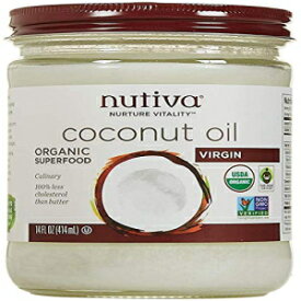 Nutiva オーガニック バージン ココナッツ オイル、14 オンス Nutiva Organic Virgin Coconut Oil, 14 ounces