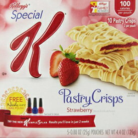 Kellogg's, スペシャル K ストロベリー フルーツ クリスプ、5 カラット、4.4 オンス Kellogg's, Special K Strawberry Fruit Crisps, 5 ct, 4.4 oz