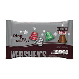 HERSHEY'S Bells、エクストラクリーミーソリッドミルクチョコレート、ホリデーパッケージで個別包装、10オンスバッグ（4個パック） HERSHEY'S Bells, Extra Creamy Solid Milk Chocolate Individually Wrapped in Holiday Pack, 10 Ounce Bag (Pack o