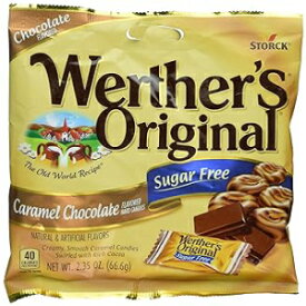 Werther's オリジナル シュガーフリー キャンディー、キャラメル チョコレート、2.35 オンス Werther's Original Sugar Free Candies, Caramel Chocolate, 2.35 Ounce