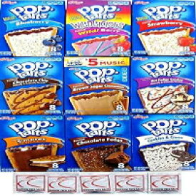 9 Pack! The Ultimate Pop Tarts Variety Pack 9 Different Flavors - Bundle of 9 Boxes, 1 of Each Flavor. Gift Box, Value Pack, Breakfast Food