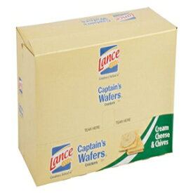 ランス キャプテンズ ウエハース クリームチーズ&チャイブサンドイッチクラッカー [20個セット] Lance Captain's Wafers Cream Cheese & Chives Sandwich Crackers [20-pack caddy]