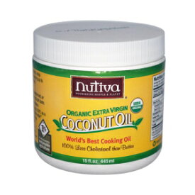 Nutiva オーガニック バージン ココナッツ オイル、15 オンス (4 個パック) Nutiva Organic Virgin Coconut Oil,15 Ounce (Pack of 4)