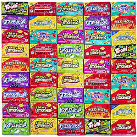 キャンディミックス - キャンディバルク - フェラーラキャンディミニのお気に入りの個別ボックス45個 - レモンヘッド、アップルヘッド、チェリーヘッド、レッドホット、ボストンベイクドビーンズ、トロリーなどのボックス Candy Mix - Candy Bulk - 45 Individ