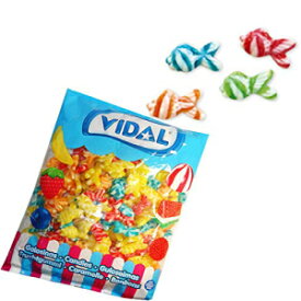 Vidal グミ 渦巻き模様の魚 - アソートカラー (4.4 ポンド) Vidal Gummi Swirly Fish - Assorted Colors (4.4 Pounds)