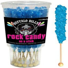 バッファロー ビルズ ラズベリー (ダーク ブルー) ロック キャンディ オン ア スティック (12 カラット カップ ダークブルー ロック キャンディ スティック) Buffalo Bills Raspberry (Dark Blue) Rock Candy On A Stick (12-ct cup dar
