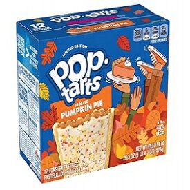Pop-Tarts 朝食トースターペストリー、フロストパンプキンパイ風味、限定版、20.3 オンス (12 個パック) Pop-Tarts Breakfast Toaster Pastries, Frosted Pumpkin Pie Flavored, Limited Edition, 20.3 Oz (Pack of 12)