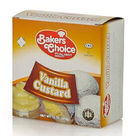Custard, Vanilla Custard Cream Pastry Filling, 12 oz. - Cake, Donut and Dessert Topping and Spread - Cooking and Baking Ingredient For Cakes, Ice Cream - Dairy, Kosher - By Baker’s Choice