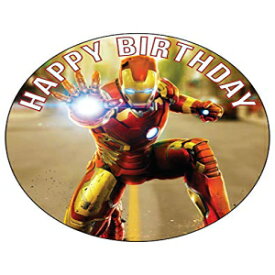 7.5インチの食用ケーキトッパー–アベンジャーズ：アイアンマンをテーマにした食用ケーキデコレーションのバースデーパーティーコレクション My Smart Choice 7.5 Inch Edible Cake Toppers – Avengers: Iron Man Themed Birthday Party Collection of E