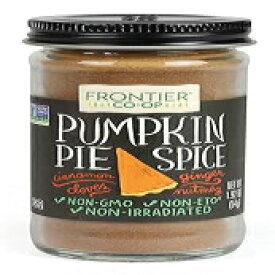 フロンティア パンプキンパイ スパイス無塩ブレンド、1.92オンスボトル Frontier Pumpkin Pie Spice Salt-Free Blend, 1.92-Ounce Bottle