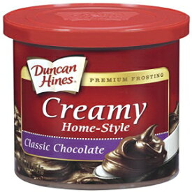 ダンカン・ハインズ クリーミーホームスタイルフロスティング、クラシックチョコレート、16オンス (8個パック) Duncan Hines Creamy Home-Style Frosting, Classic Chocolate, 16 Ounce (Pack of 8)