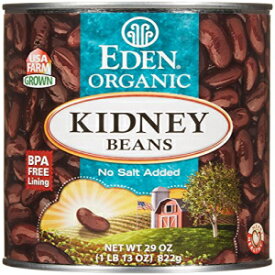 Eden ダークレッドインゲン豆 - 29 オンス - 12 個 Eden Dark Red Kidney Beans - 29 oz - 12 pk