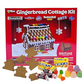 ジンジャーブレッド コテージまたはハウス キット (トッツィー ロール) Gingerbread Cottage or House Kit (Tootsie Roll)