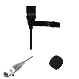 Shure用4ピンミニXLRTA4Fコネクター付きラベリアラペルマイク onlineservice-usa Lavalier Lapel Mic with 4 pin mini XLR TA4F Connector for Shure