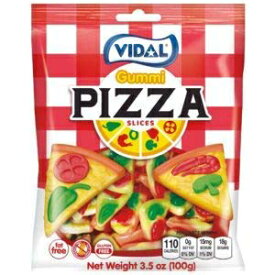 Vidal ピザ スライス グミ キャンディー、3.5 オンス バッグ Vidal Pizza Slices Gummi Candy, 3.5 ounce Bag