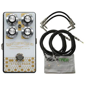 Laney Black Country Customs Steelpark ブースト ペダル、Geartree クロスとケーブル 4 本付き Laney Black Country Customs Steelpark Boost Pedal w/Geartree Cloth and 4 Cables