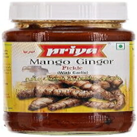 プリヤ、マンゴー ジンジャー (クルクマ アマダ) ピクルス、300 グラム (gm) Priya, Mango Ginger (Curcuma Amada) Pickle, 300 Grams(gm)