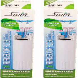 Swift Green Filters 冷蔵庫用浄水フィルター 2個入り SGF-M9-2 Swift Green Filters SGF-M9-2 Refrigerator Water Filter, 2-Pack