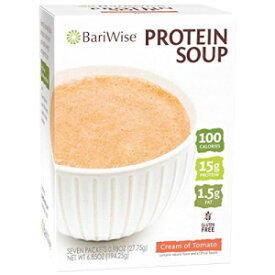 BariWise 高プロテイン スープ ミックス、トマトのクリーム - 低カロリー、低炭水化物、15 プロテイン (7ct) BariWise High Protein Soup Mix, Cream of Tomato - Low Calorie, Low Carb, 15 Protein (7ct)