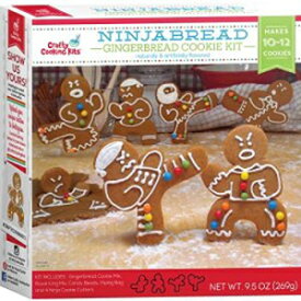 ニンジャブレッドジンジャーブレッドクッキーキット9.5オンス-10-12クッキー CRAFTY COOKING KITS Ninjabread Gingerbread Cookie Kit 9.5 oz - 10-12 Cookies