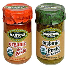 Mantova オーガニックペストミックスパック、4.6オンス (2個パック) Mantova Organic Pesto Mix Pack, 4.6 Oz (Pack Of 2)