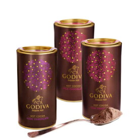 14.5オンス（3個パック）、ココアキャニスター3個セット、ゴディバ ショコラティエ ダークおよびミルクホットココアパウダーキャニスター各種詰め合わせ、3個セット、40.7オンス 14.5 Ounce (Pack of 3), Set of 3 cocoa canisters, Godiva Chocolatier A