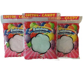 コットンキャンディー、1オンスバッグ - レインボーテーマ (12個) Cotton Candy, 1 oz bags - Rainbow Themed (12 count)