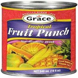 トロピカルフルーツパンチドリンク 19オンス (1缶) TROPICAL FRUIT PUNCH DRINK 19 OZ (1 CAN)