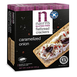 Nairn グルテンフリー キャラメルオニオン フラットブレッド クラッカー、6 枚 Nairn's Gluten Free Caramelized Onion Flatbread Crackers, 6Count：Glomarket