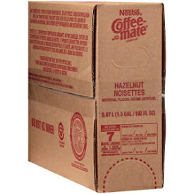 ネスレ コーヒーメイト コーヒークリーマー液体バルクボックス、ヘーゼルナッツ、192オンス Nestle Coffee mate Coffee Creamer Liquid Bulk Box, Hazelnut, 192 oz