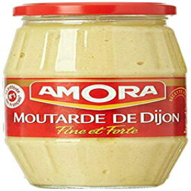 Amora Moutarde de Dijon Fine et Forte - 上質で強力なフレンチ ディジョン マスタード、440g (15.5オンス) 瓶 Amora Moutarde de Dijon Fine et Forte - Fine and Strong French Dijon Mustard, 440g (15.5oz) Jar