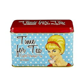 お茶40ティーバッグ缶80gの記憶力範囲時間 New English Teas Memorabilia Range Time for Tea 40 Teabag Tin 80 g